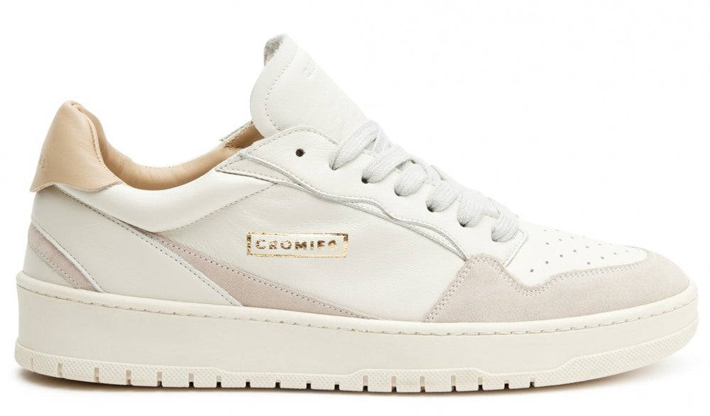 CROMIER Sneakers Cromier uomo Alpha Bold C7C5 bianche C7C5 SUEDE OYSTER 