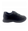 Sneaker frau uomo 09g8 nera in nabuk a24