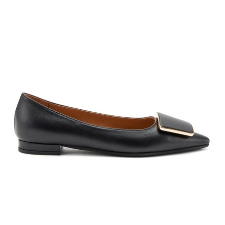 FRAU Ballerina frau donna 63n4 nera a punta AI 63N4 NAPPA NERO 