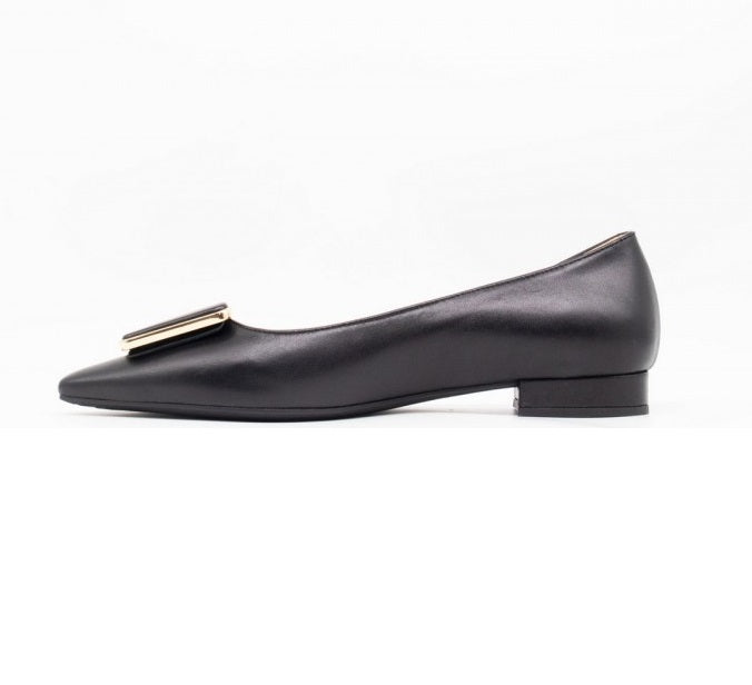 FRAU Ballerina frau donna 63n4 nera a punta AI 63N4 NAPPA NERO 