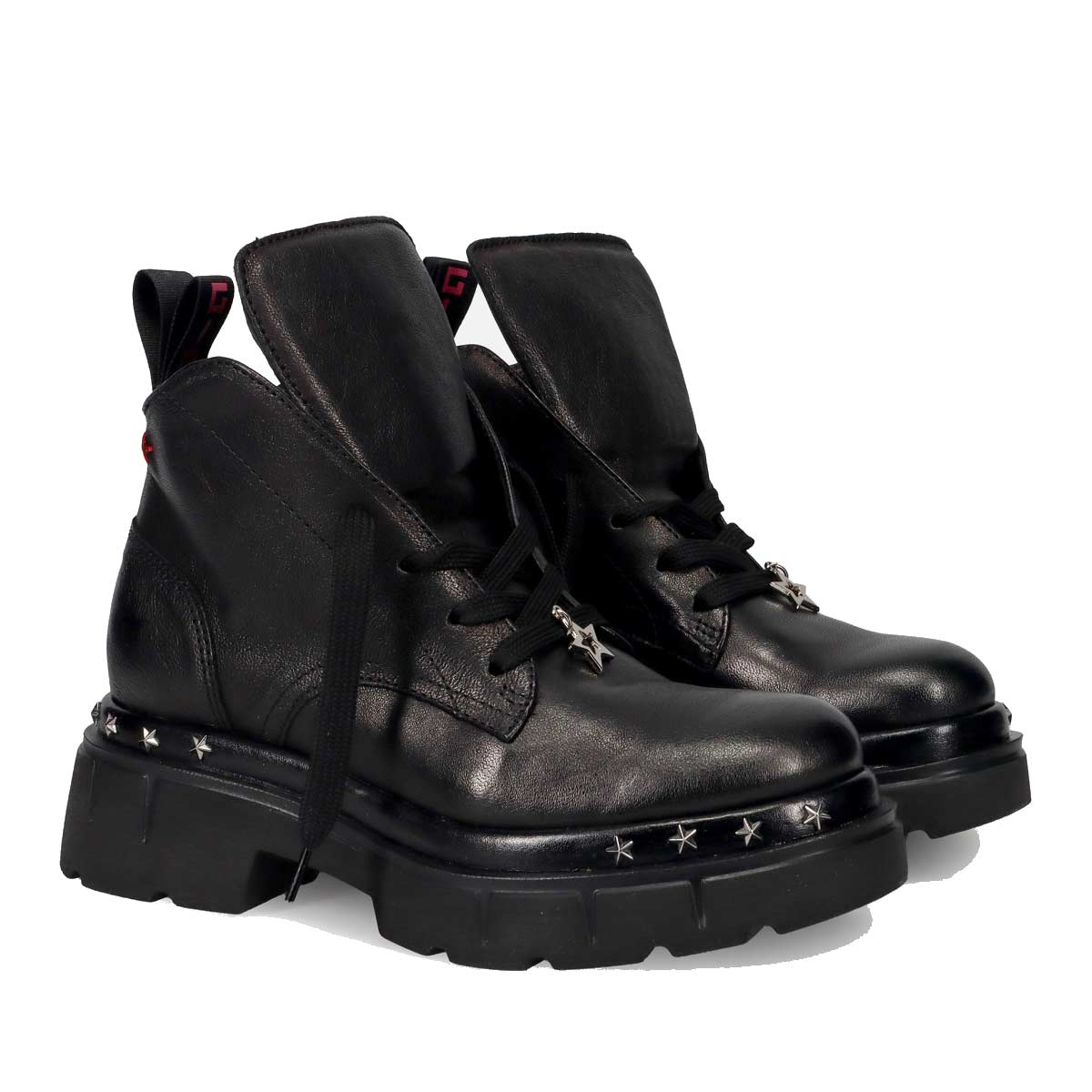 GIO+ Stivaletti Gio+ donna Cora 08 neri<BR/> CORA08 COMBI BLACK 