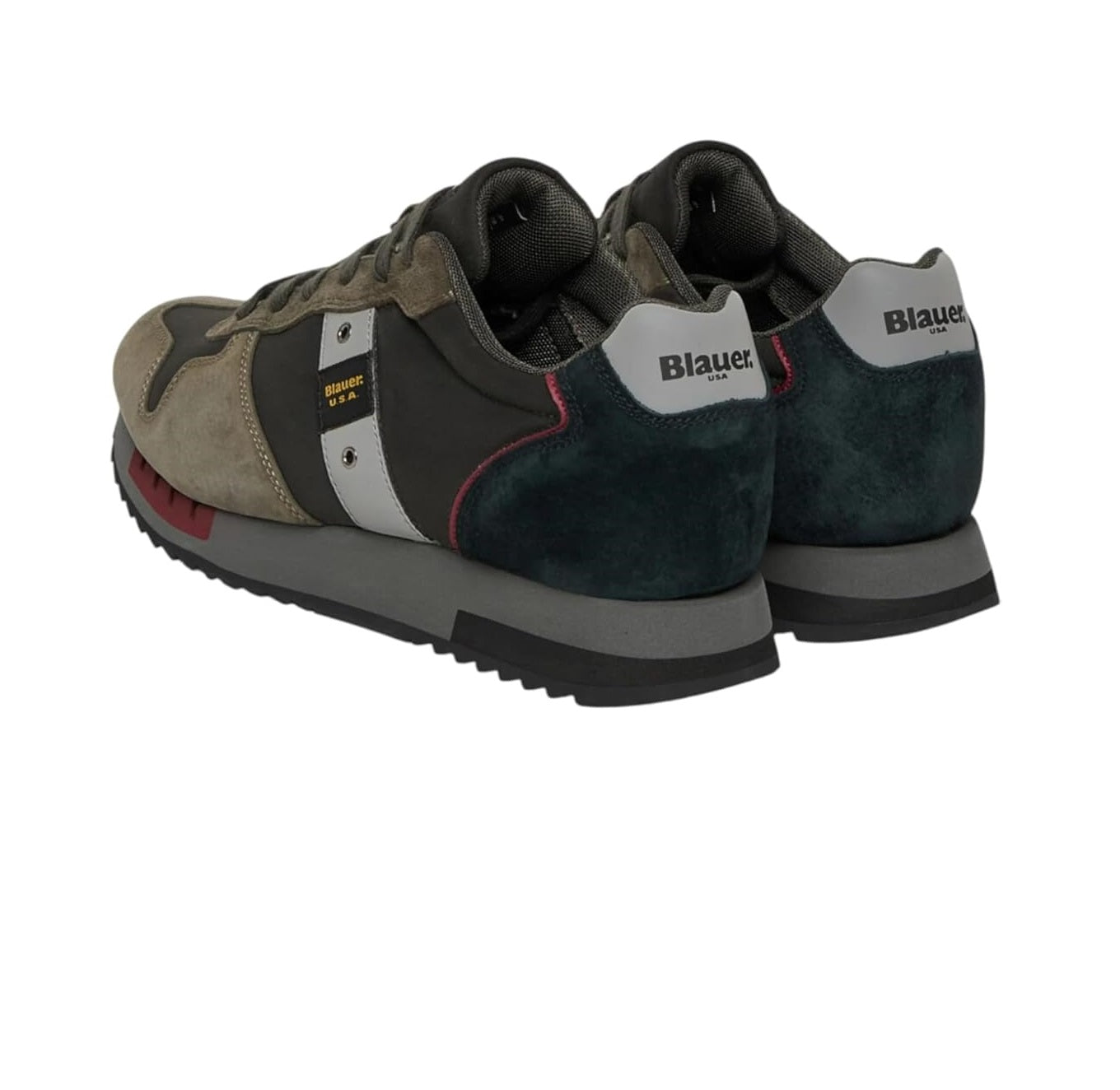 BLAUER Sneakers blauer uomo f5 queens01 black military a25<BR/><BR/> F5QUEENS01/WAX BLK BLACK/MILITARY 