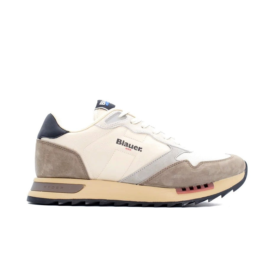 BLAUER Sneakers blauer uomo F5ryder01 taupe AI25 F5RYDER01/NYN TAU/BLK TAUPE/BLACK 