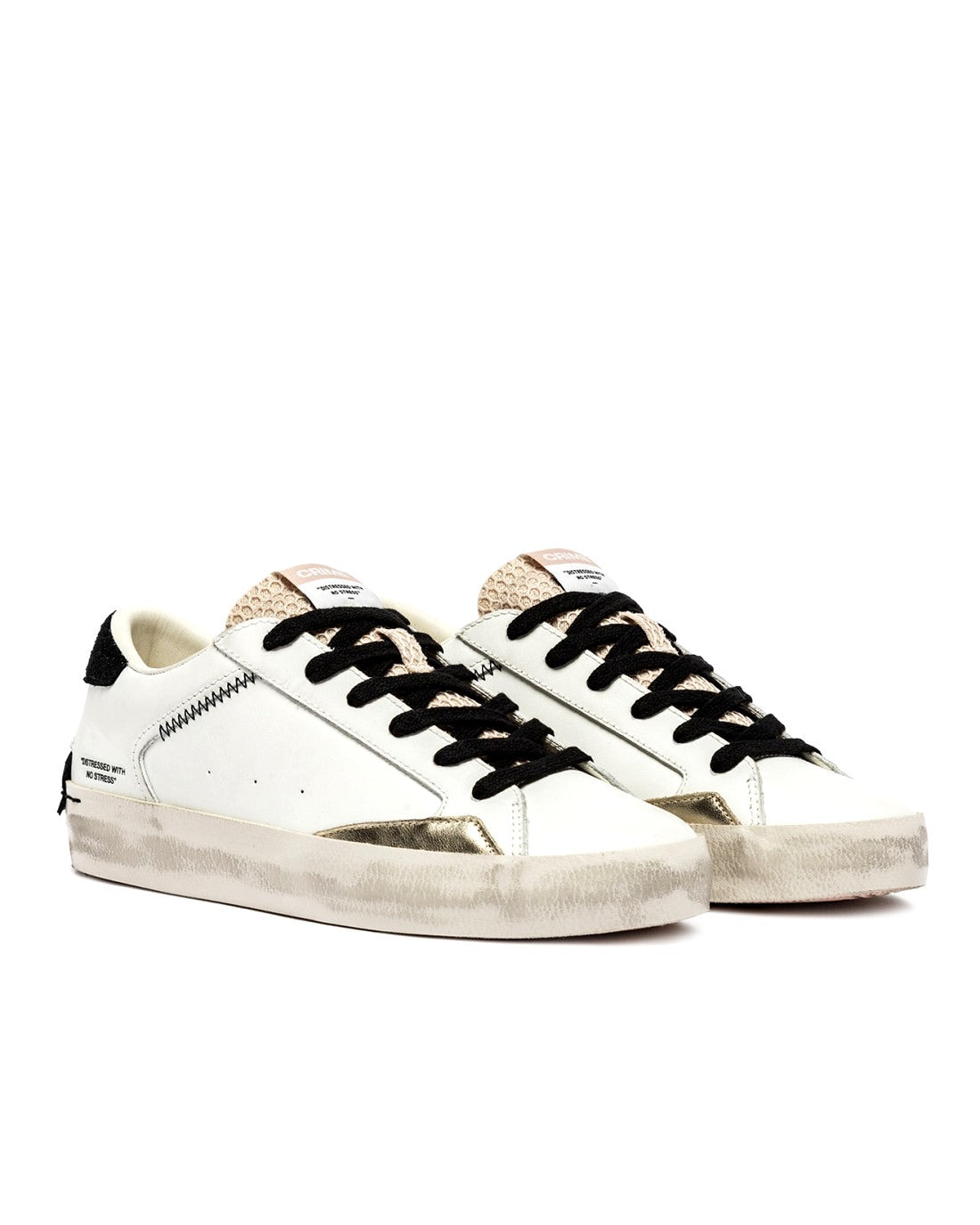 CRIME LONDON Sneakers crime london donna distressed ivory shadow a25 DISTRESSED 25001AA8B 