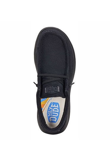 HEY DUDE Stringata Hey Dude uomo Wally comf suede 419755001 a25 41975 001 WALLY COMF SUEDE 