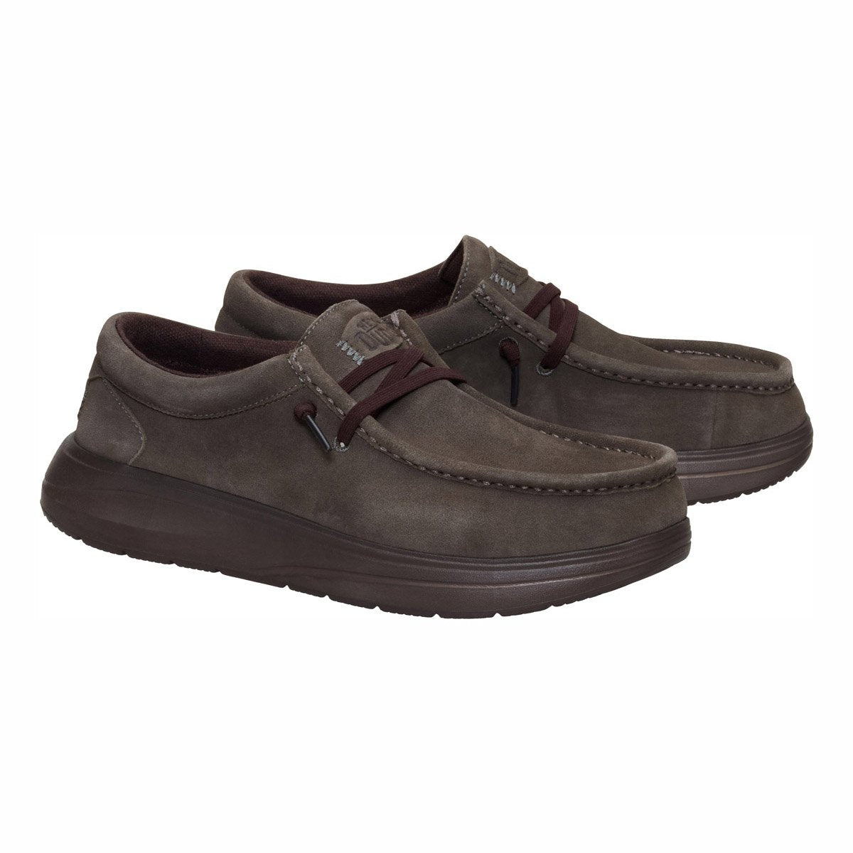 HEY DUDE Stringata Hey Dude uomo Wally comf suede 419752 a25 41975 2KU WALLY COMF SUEDE 