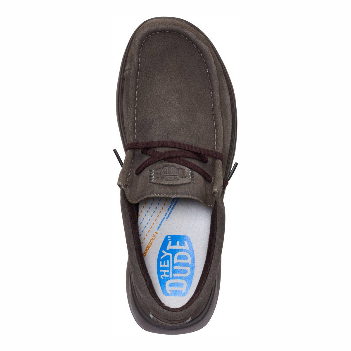 HEY DUDE Stringata Hey Dude uomo Wally comf suede 419752 a25 41975 2KU WALLY COMF SUEDE 