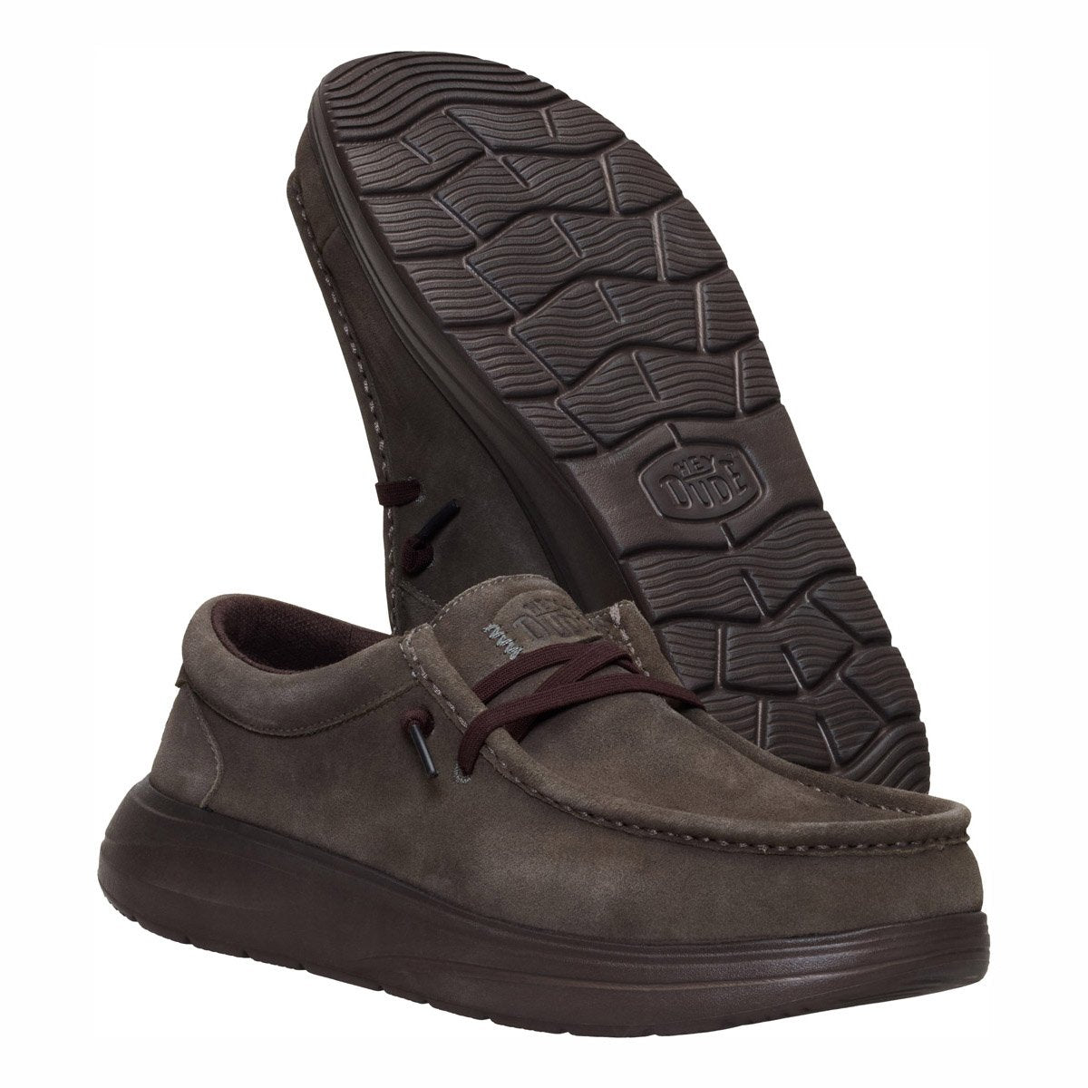 HEY DUDE Stringata Hey Dude uomo Wally comf suede 419752 a25 41975 2KU WALLY COMF SUEDE 