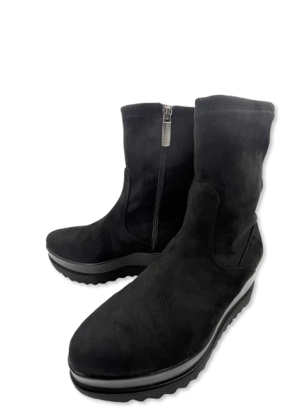 LORENZO MARI Stivaletto Lorenzo Mari clea08 black A25 CLEA 08 ALCANTARA STR NERO 
