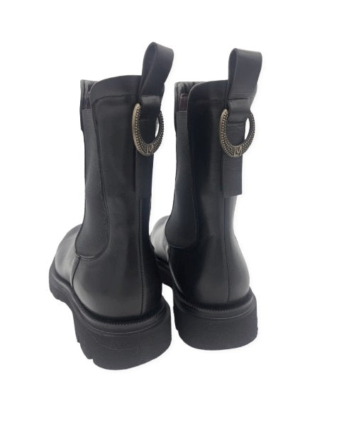 LORENZO MARI anfibi lorenzo mari donna laila 03 vitello nero A25<BR/> LAILA 03 VITELLO NERO 