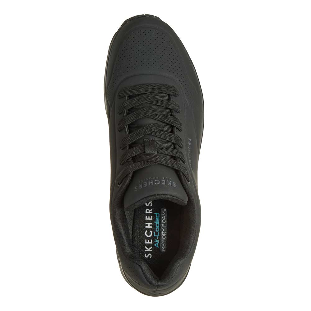 SKECHERS Sneakers Skechers uomo 52548 nere <BR/> 52458 BBK STAND ON AIR 