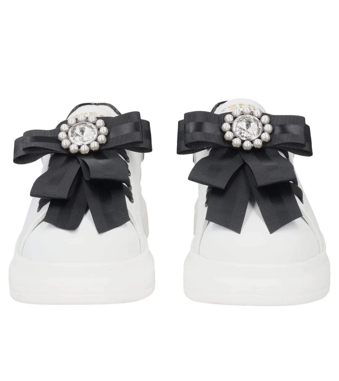 TOSCA BLU Sneakers tosca blu donna chic sf2501 white fiocco a25 SF2501S006 00A FIOCCO BIANCO/NERO 