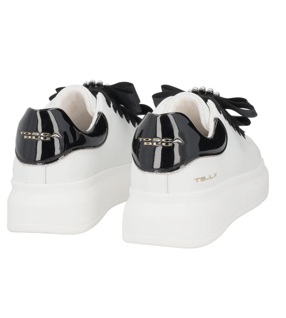 TOSCA BLU Sneakers tosca blu donna chic sf2501 white fiocco a25 SF2501S006 00A FIOCCO BIANCO/NERO 