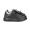 Sneakers tosca blu donna chic sf2501 nere fiocco a25