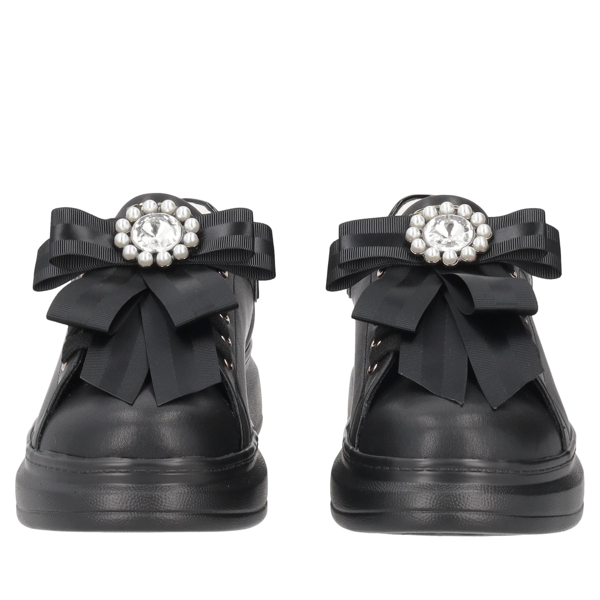 TOSCA BLU Sneakers tosca blu donna chic sf2501 nere fiocco a25 SF2501S006 99B FIOCCO NERO/BIANCO 