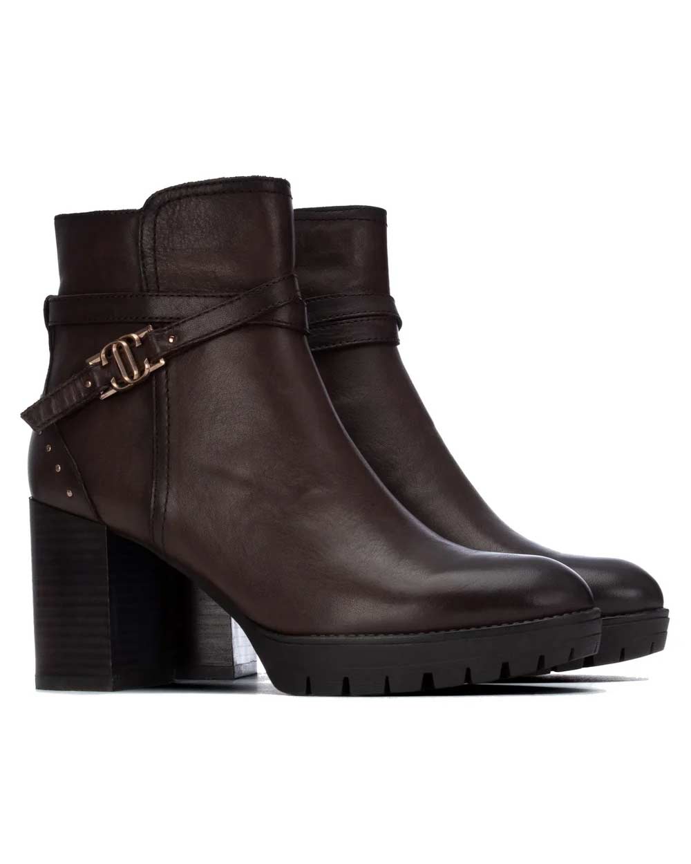 CARMELA Stivaletti Carmela donna 164280 marroni <BR/> 164280 PIEL MARRON 