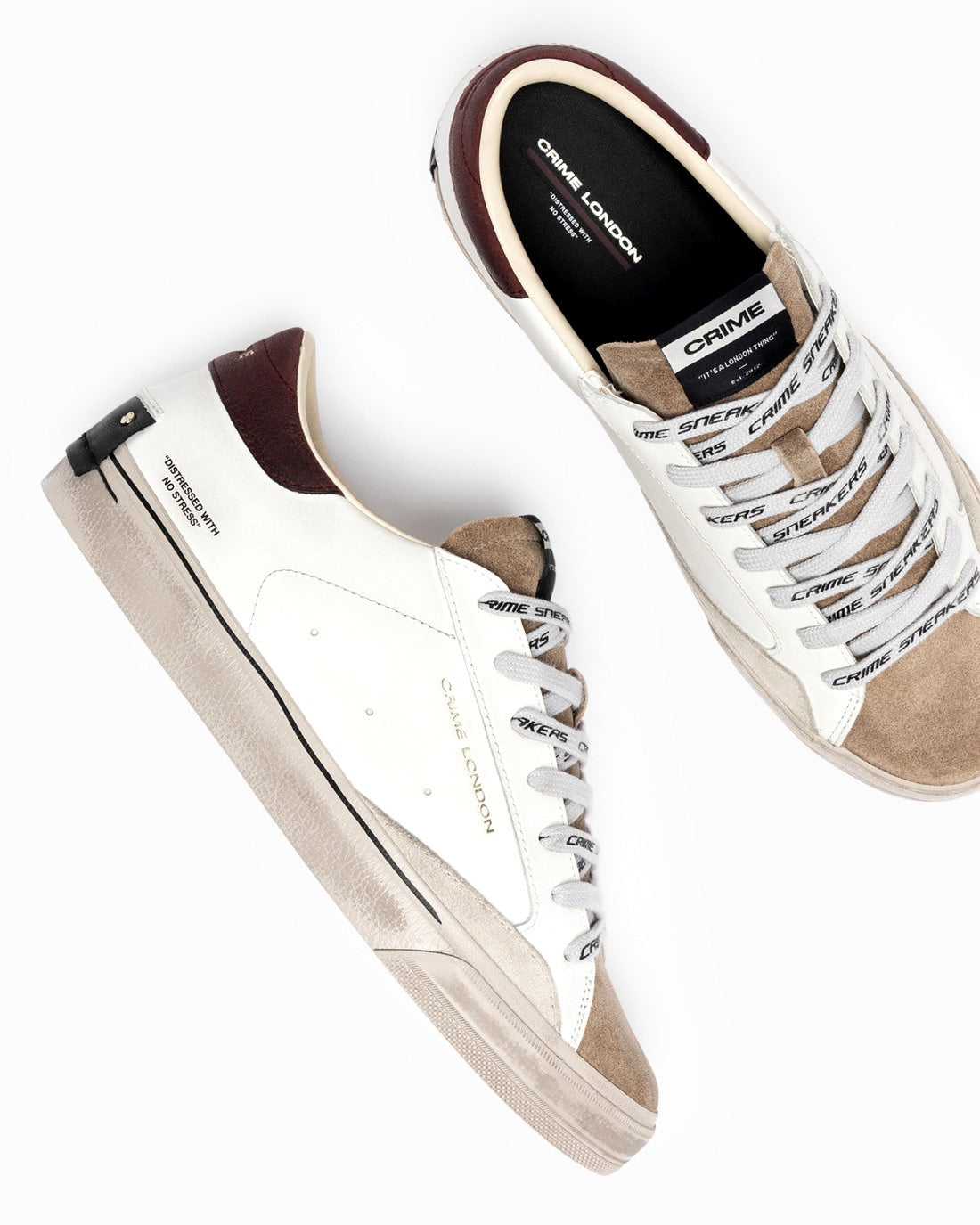 CRIME LONDON Sneakers crime london uomo distressed mulberry 2.0 10051AA9 10 DISTRESSED 2.0 