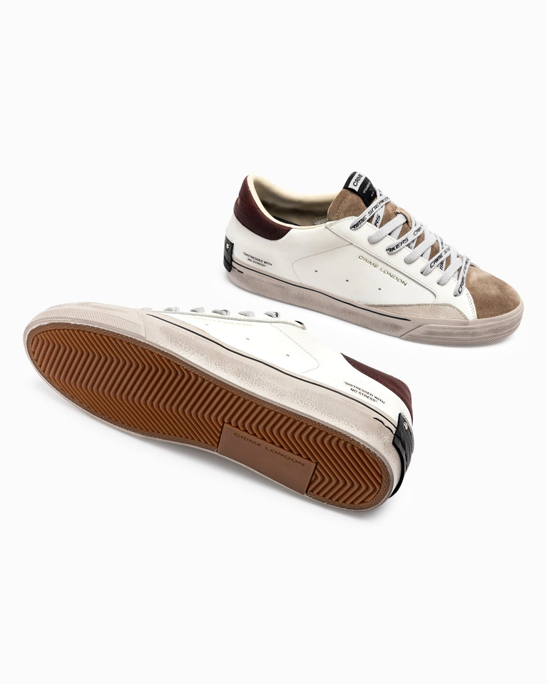 CRIME LONDON Sneakers crime london uomo distressed mulberry 2.0 10051AA9 10 DISTRESSED 2.0 