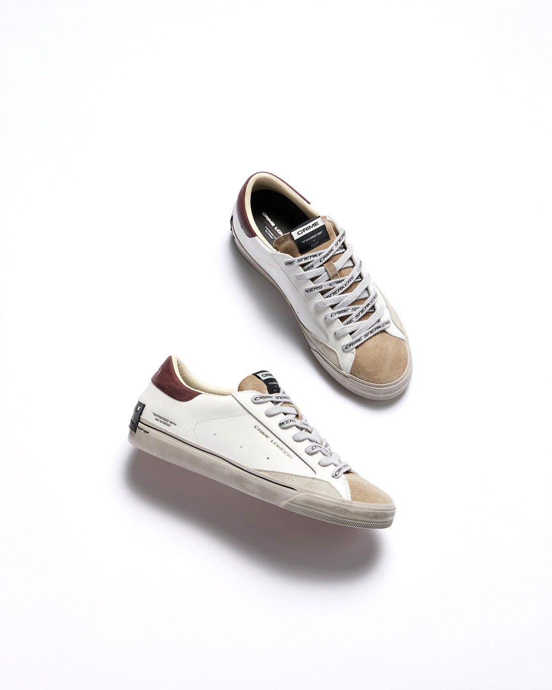 CRIME LONDON Sneakers crime london uomo distressed mulberry 2.0 10051AA9 10 DISTRESSED 2.0 