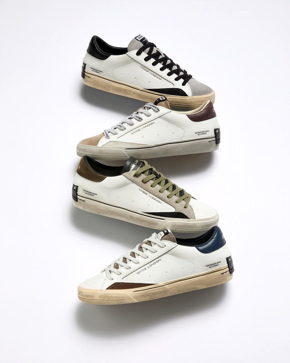 CRIME LONDON Sneakers crime london uomo distressed mulberry 2.0 10051AA9 10 DISTRESSED 2.0 