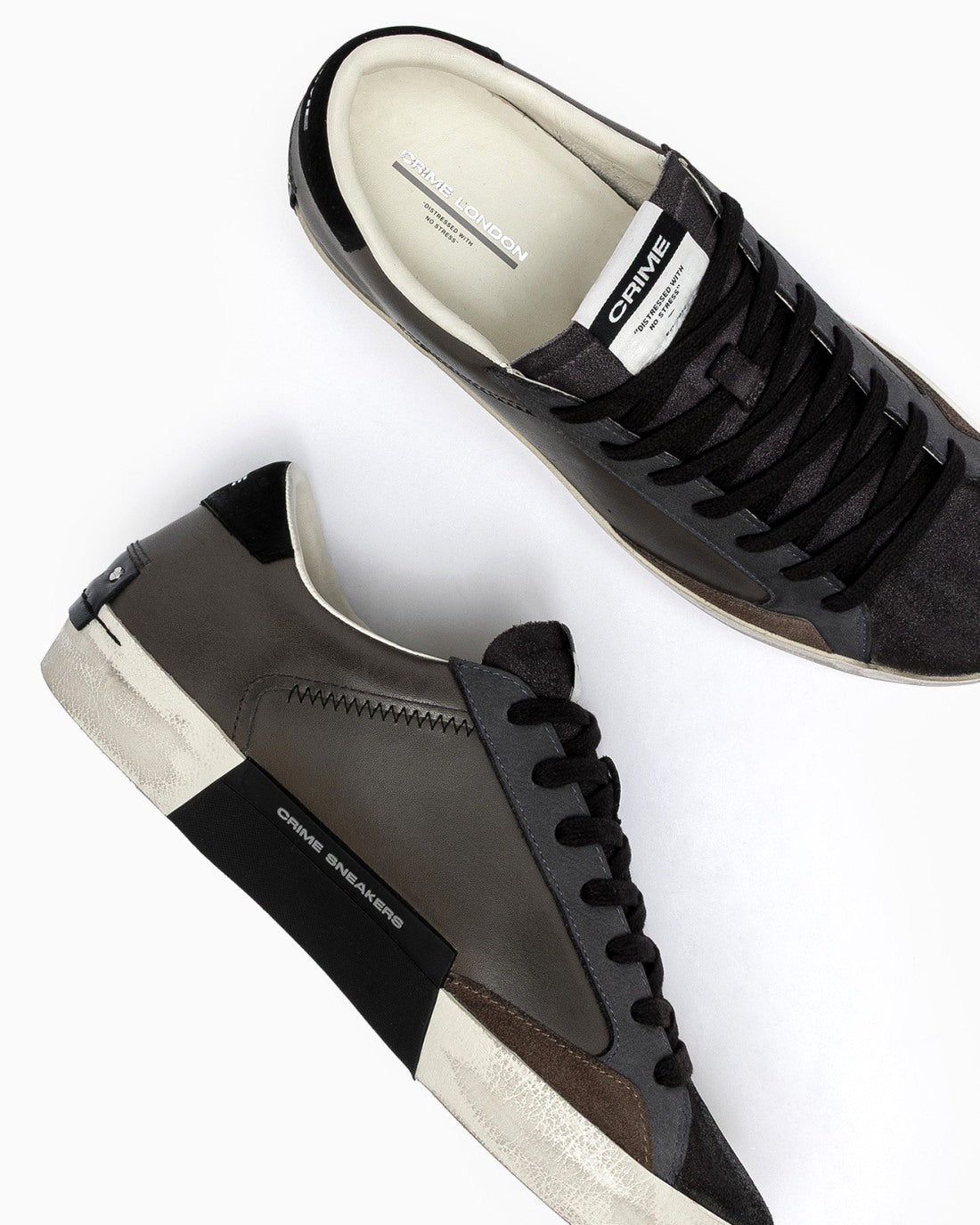 CRIME LONDON sneakers crime london uomo 11008I distressed grey matters 11008II8 33 DISTRESSED 