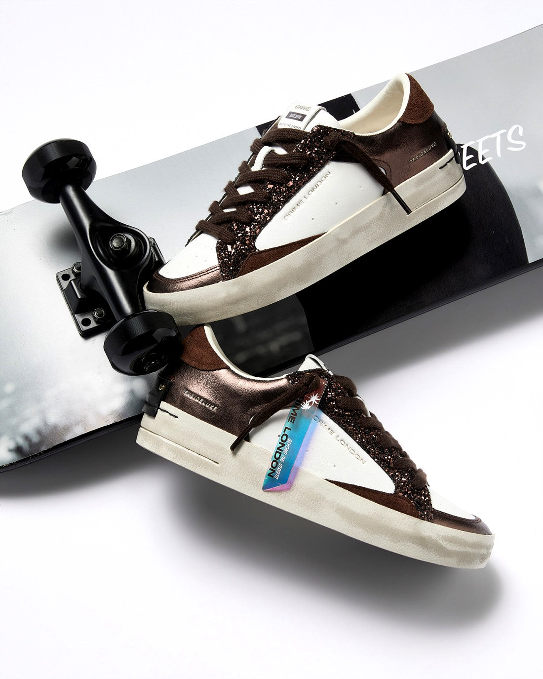 CRIME LONDON Sneakers crime london donna skate cocoa mist 23103AA9 60 SKATE 
