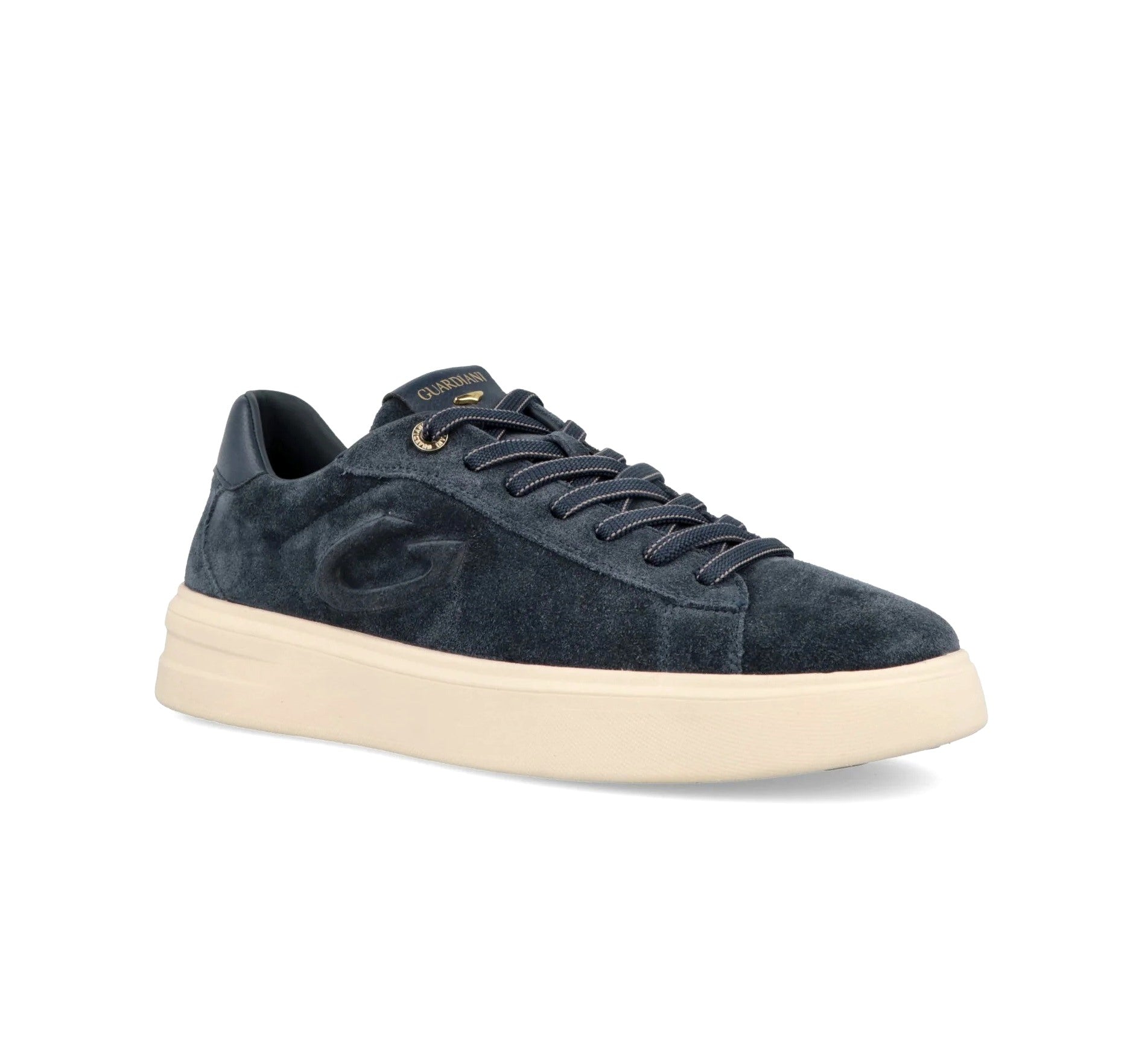 GUARDIANI sneakers guardiani aeris top suede gm62015 navy GM62015A 016 AERIS TOP SUEDE 