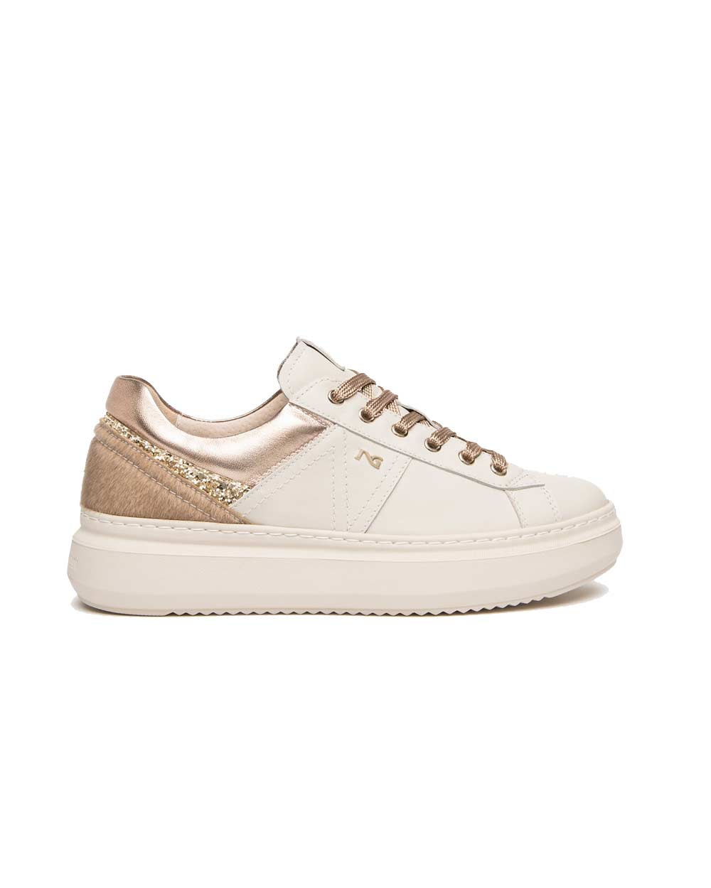 NEROGIARDINI Sneakers NeroGiardini donna I617430D latte I617430D 710 VELVET MILK 