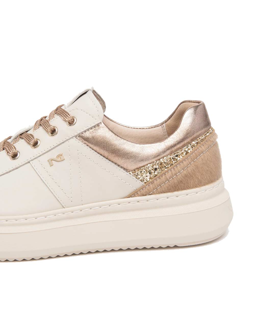 NEROGIARDINI Sneakers NeroGiardini donna I617430D latte I617430D 710 VELVET MILK 