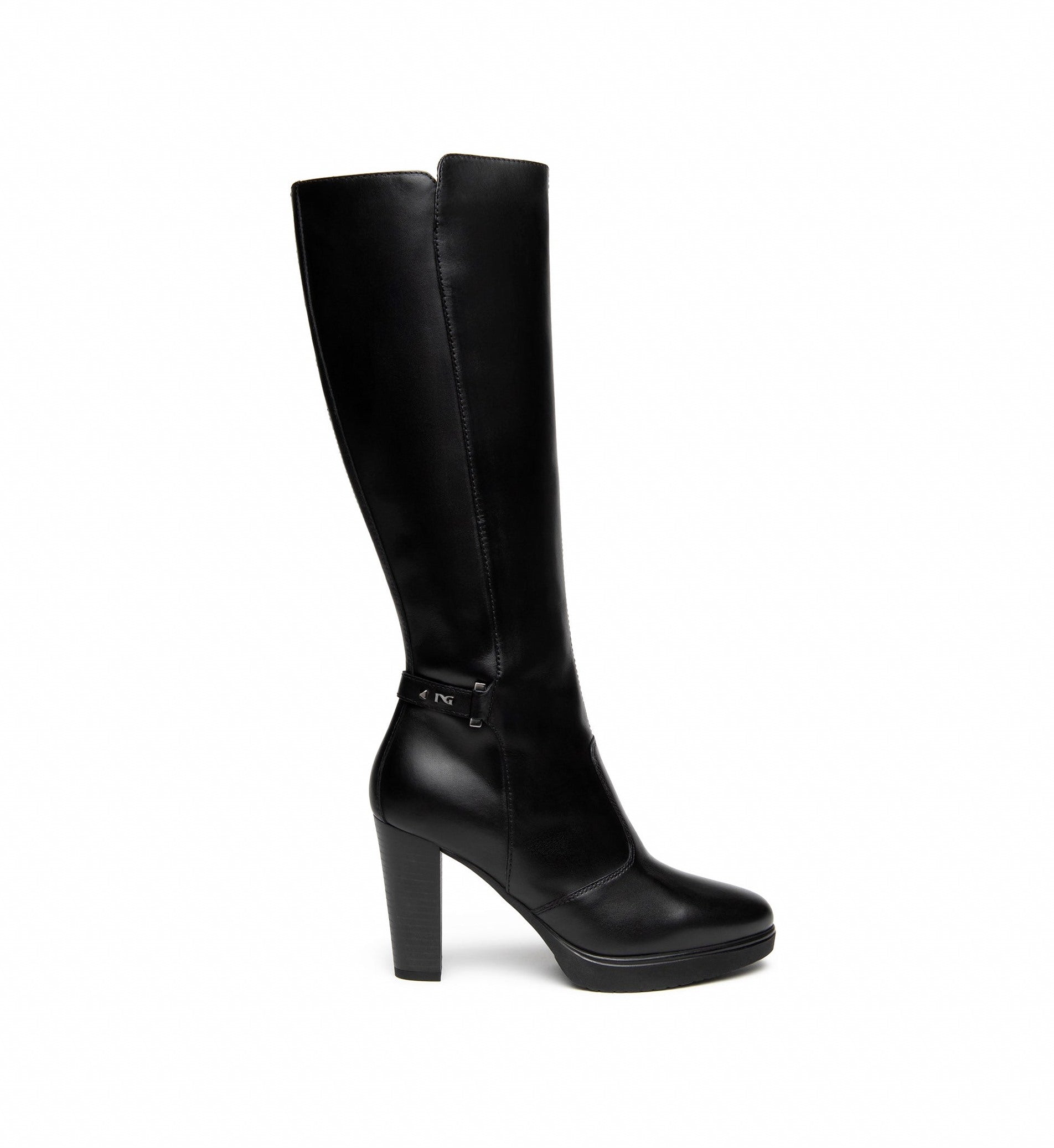 NEROGIARDINI Stivali nerogiardini donna I617950d100 gunato nero pelle I617950D 100 GUANTO NERO 