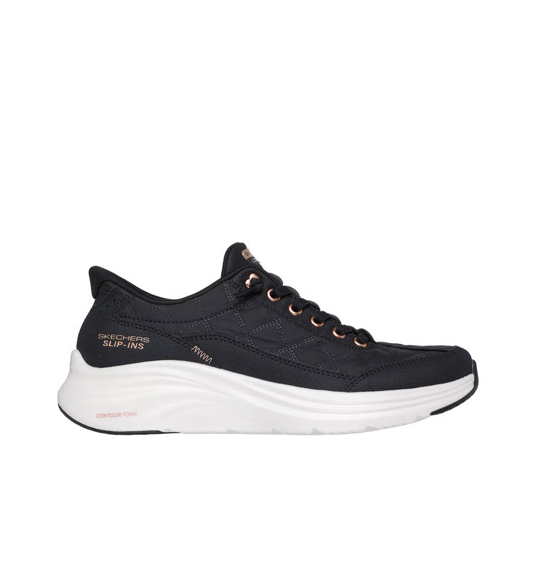 SKECHERS Sneakers Skechers donna 150413 nere  rosa oro 150413 BKRG GOLDEN HOUR 