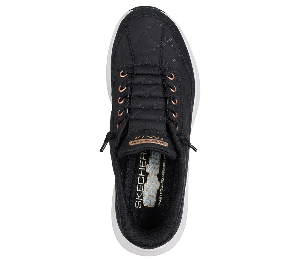 SKECHERS Sneakers Skechers donna 150413 nere  rosa oro 150413 BKRG GOLDEN HOUR 