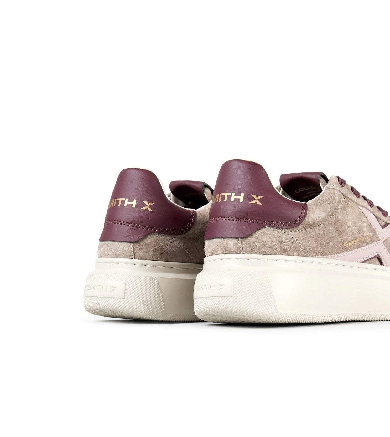 SMITH X Sneakers Smith X donna cgw9758 college taupe bordò SXBECGW 9758 TAB COLLEGE WOMAN 