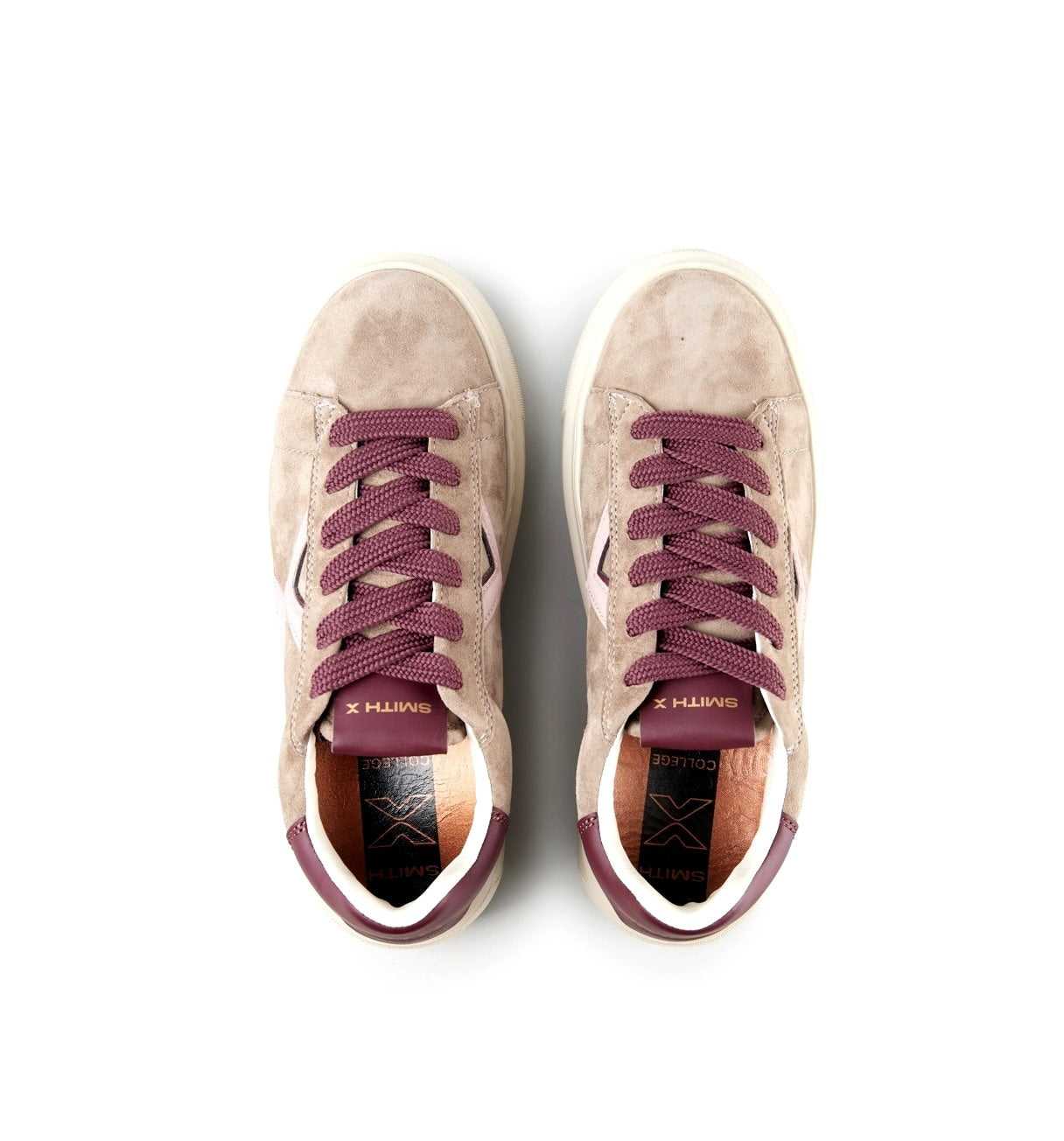 SMITH X Sneakers Smith X donna cgw9758 college taupe bordò SXBECGW 9758 TAB COLLEGE WOMAN 