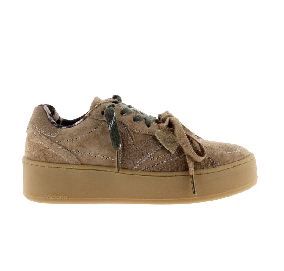 VICTORIA Sneakers victoria donna 1265105 beige turin camoscio 1265105 BEIGE 