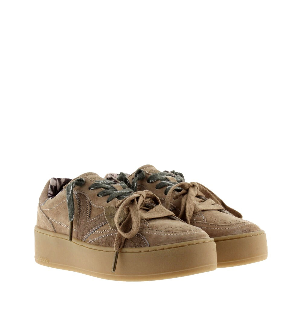 VICTORIA Sneakers victoria donna 1265105 beige turin camoscio 1265105 BEIGE 