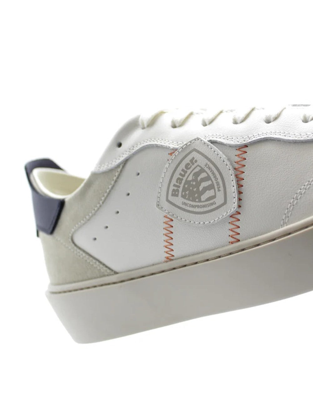 BLAUER Sneakers Blauer uomo S4STATEN07 bianche S4STATEN07/LES WHITE/NAVY 