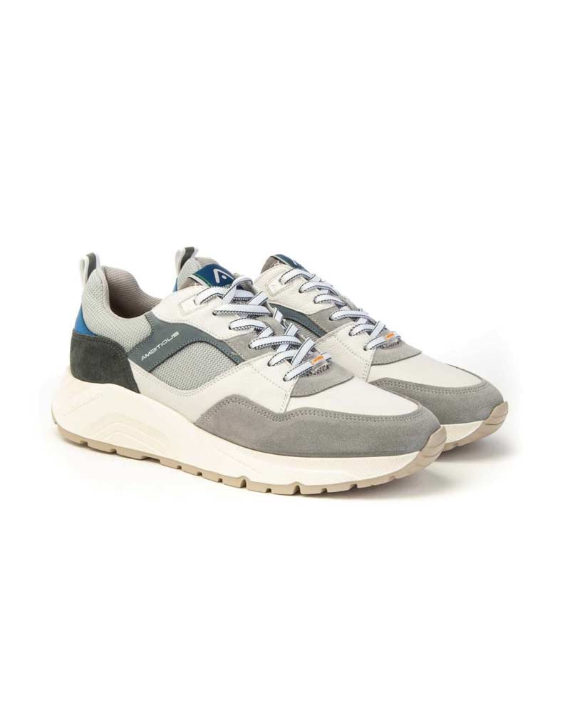 AMBITIOUS Sneakers Ambitious uomo 13395D Strider grigie blu 13395D 1677AM GREY/BLUE 