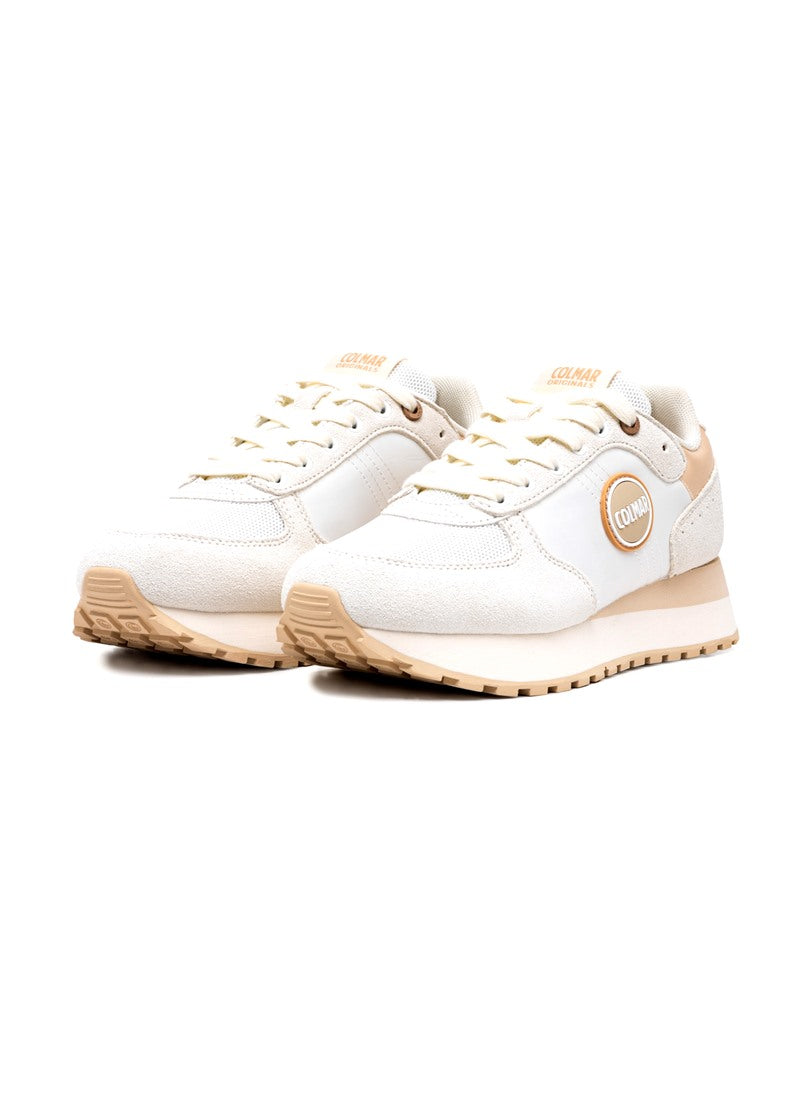 COLMAR Sneakers colmar donna travis authentic 12 white p25 TRAVIS AUTHENTIC 120 WHITE-LT GOLD 