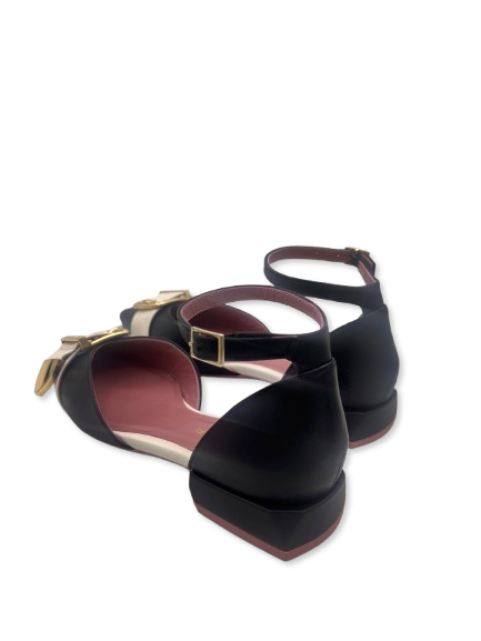 LORENZO MARI Decolletè lorenzo mari slingback giglio 19 pe25 GIGLIO 19 NAPPA NERO/BIANCO 