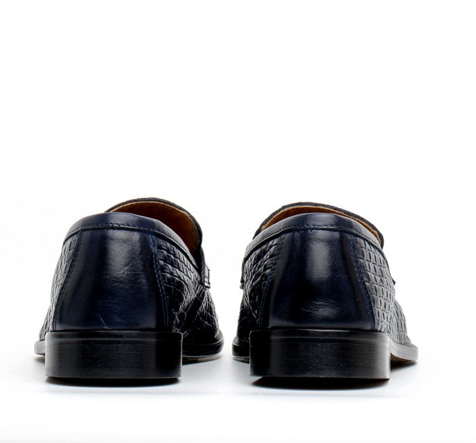 MARECHIARO 1962 Mocassini marechiaro uomo 7768 pelle vitello intreccio blu pe25 7768 VITELLO ST INTRECCIO BLU 