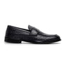 Marechiaro men's moccasins 7768 black woven calfskin pe25