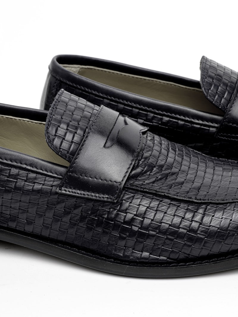 MARECHIARO 1962 Mocassini marechiaro uomo 7768 pelle vitello intreccio neri pe25 7768 VITELLO ST INTRECCIO NERO 