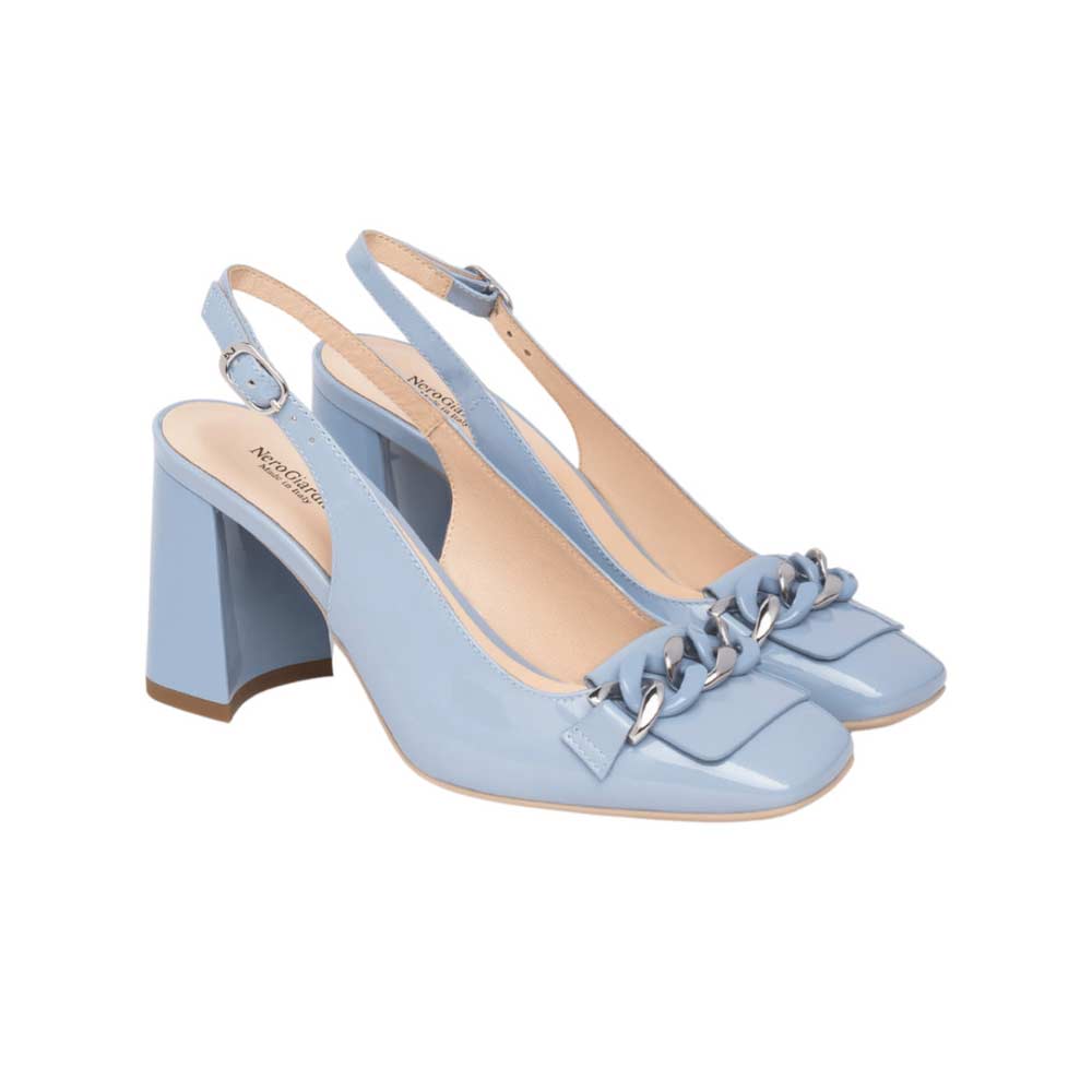 NEROGIARDINI Decollete NeroGiardini donna E509490D azzurro<BR/> E509490D 210 VERNICE CELESTE 