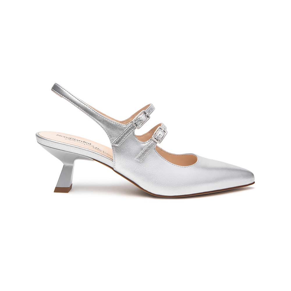 NEROGIARDINI Decollete NeroGiardini donna E512253DE argento<BR/> E512253DE 700 LAMINATO ARGENTO 