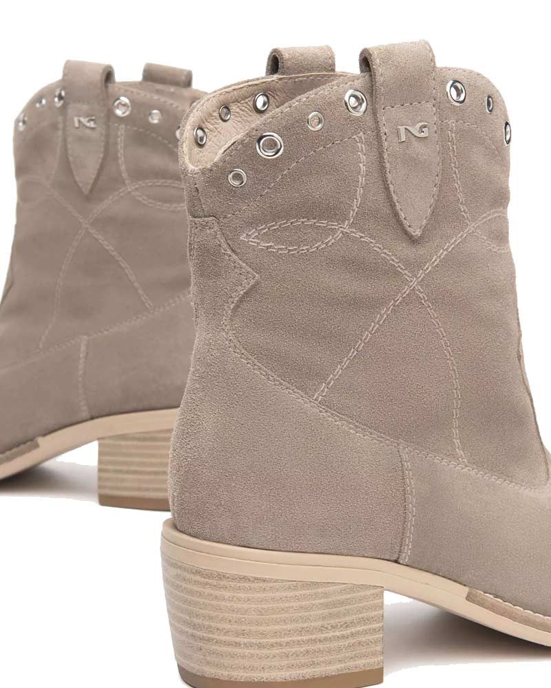 NEROGIARDINI Tronchetti NeroGiardini donna E512705D creta<BR/> E512705D 451 VELOUR CRETA 