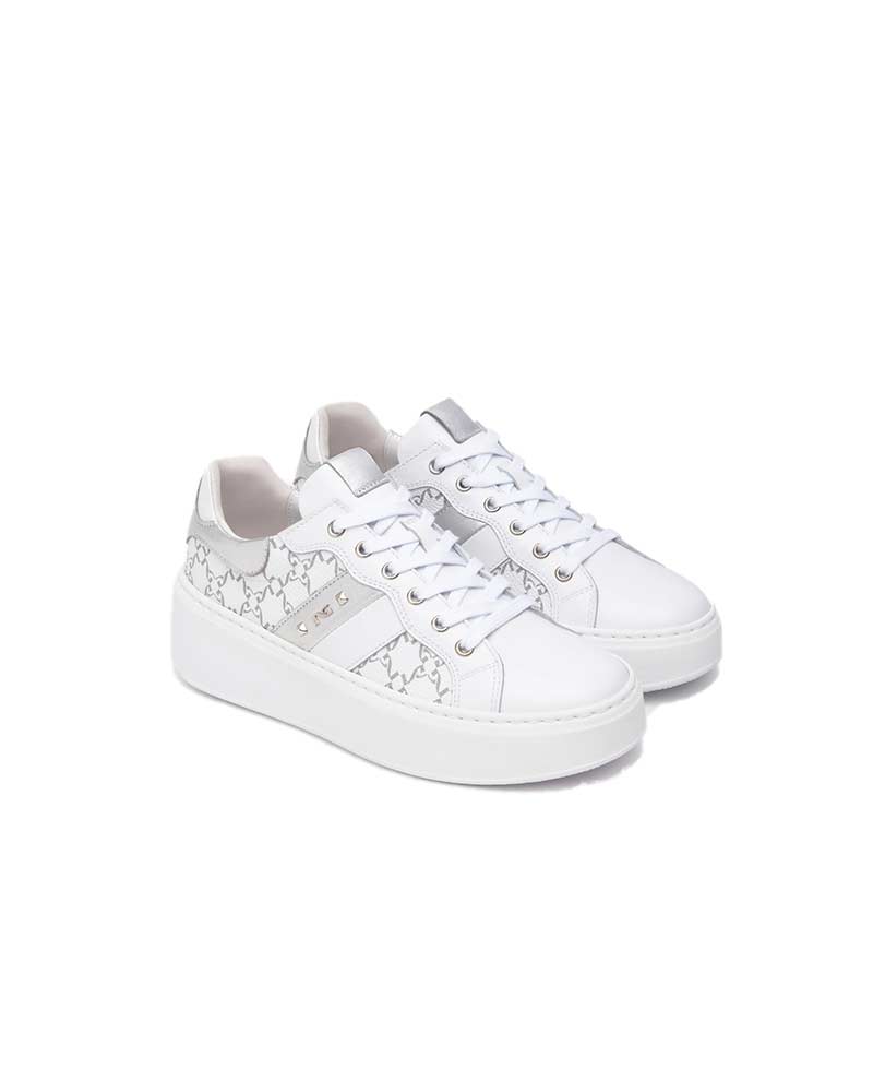 NEROGIARDINI Sneakers NeroGiardini donna E513080D bianche E513080D 707 SKIPPER BIANCO 