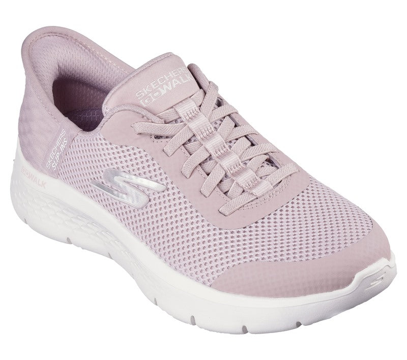 SKECHERS Sneakers Skechers donna go walk flex grand entry mauve pe25 124836 MVE GO WALK MAUVE 