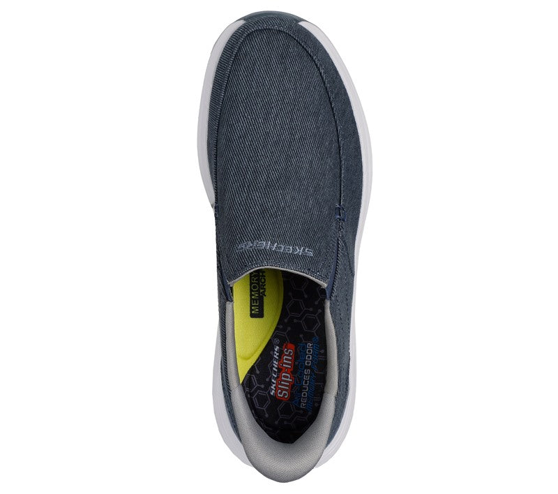 SKECHERS Sneakers Skechers uomo decklan gulliver navy pe25 205356 DECKLAN GULLIVER NAVY 