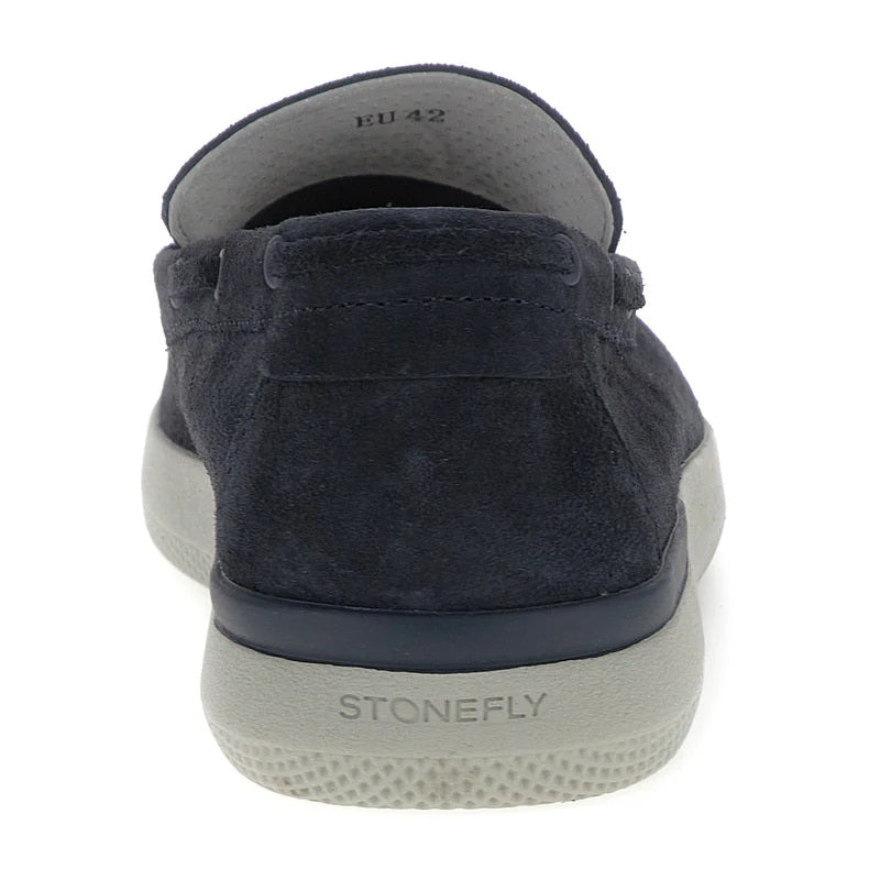 STONEFLY Mocassini Stonefly uomo 2224591d8 custer 16 velour blue pe25 222459 1D8 CUSTER 16 VELOUR 